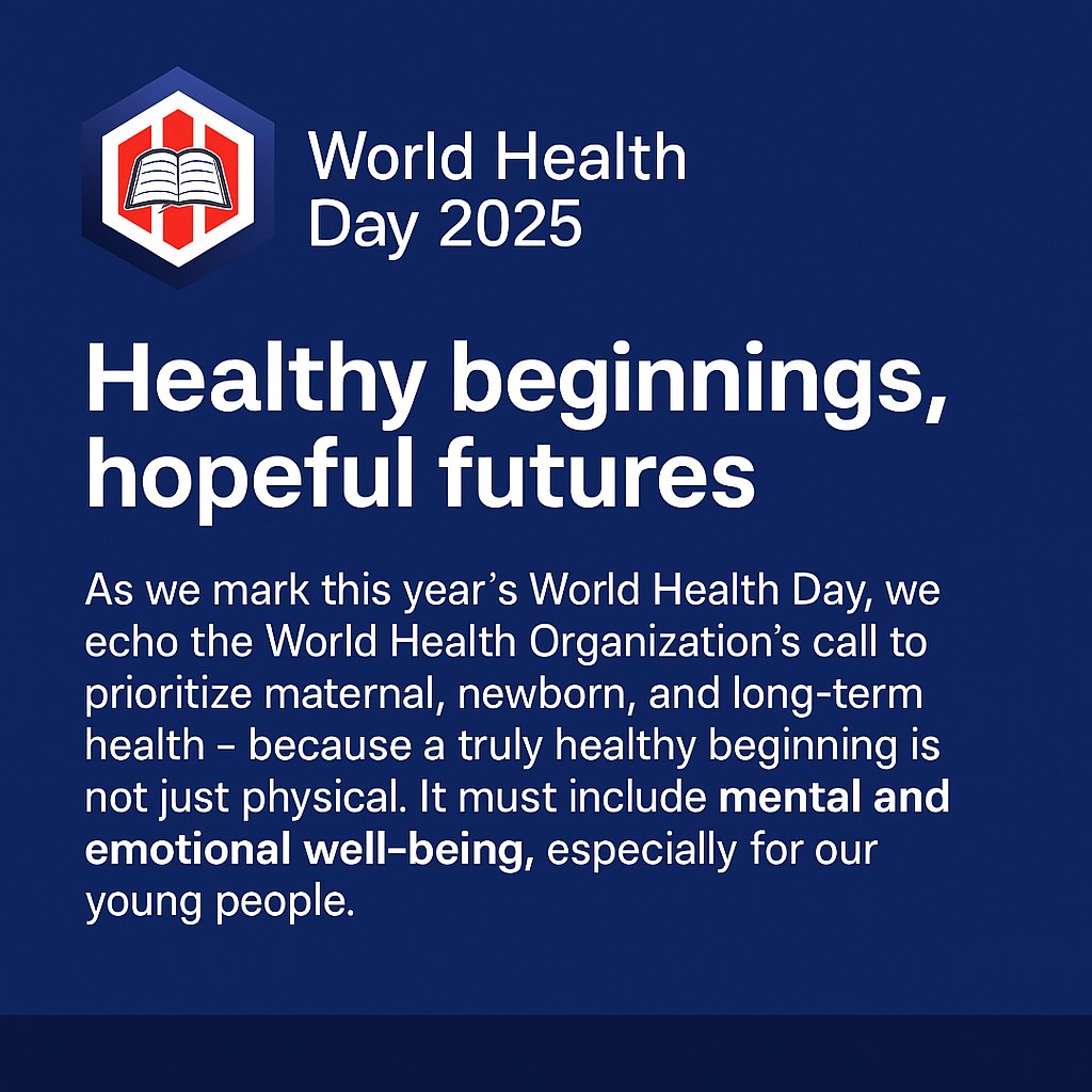 SegunAinaFDN's tweet photo. 🌍 On #WorldHealthDay2025, SAF echoes the call for Healthy Beginnings, Hopeful Futures.

🧠 Adolescent mental health is a silent crisis in Nigeria.

Let’s break the silence, invest in youth, and prioritize mental well-being.

#SAFcares #YouthWellbeing #MentalHealthMatters https://t.co/N0H4LfOIlo