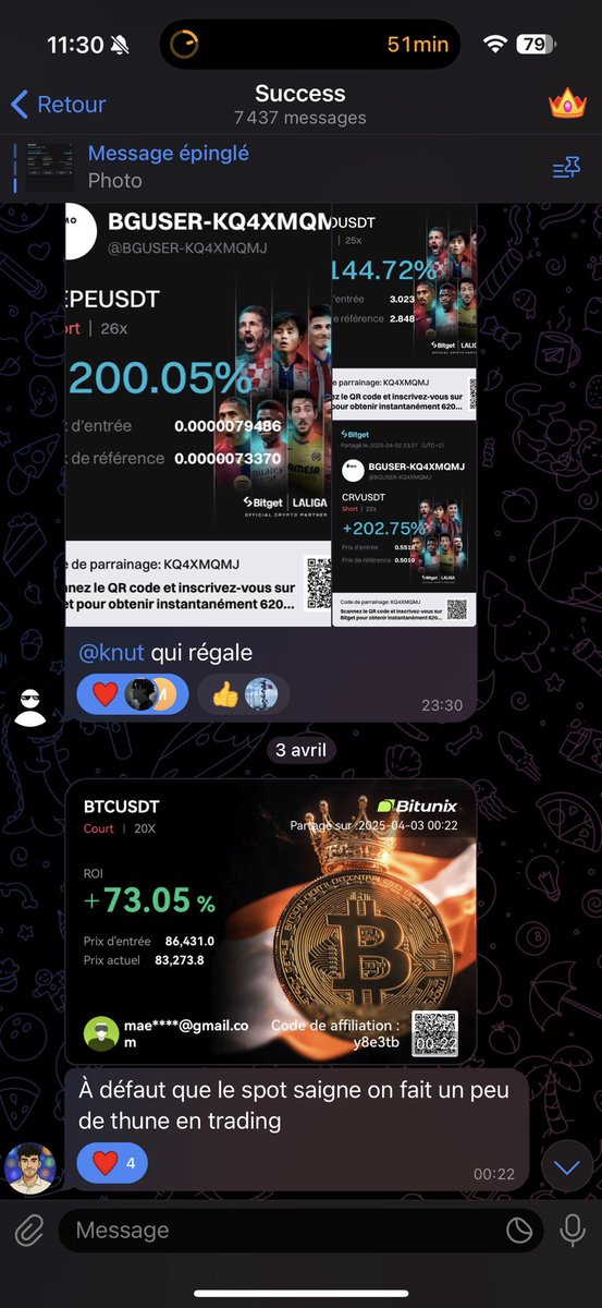 C’est une belle journée quand le groupe print 📈

-25% avec le code : BEAR 

whop.com/cryptopro/