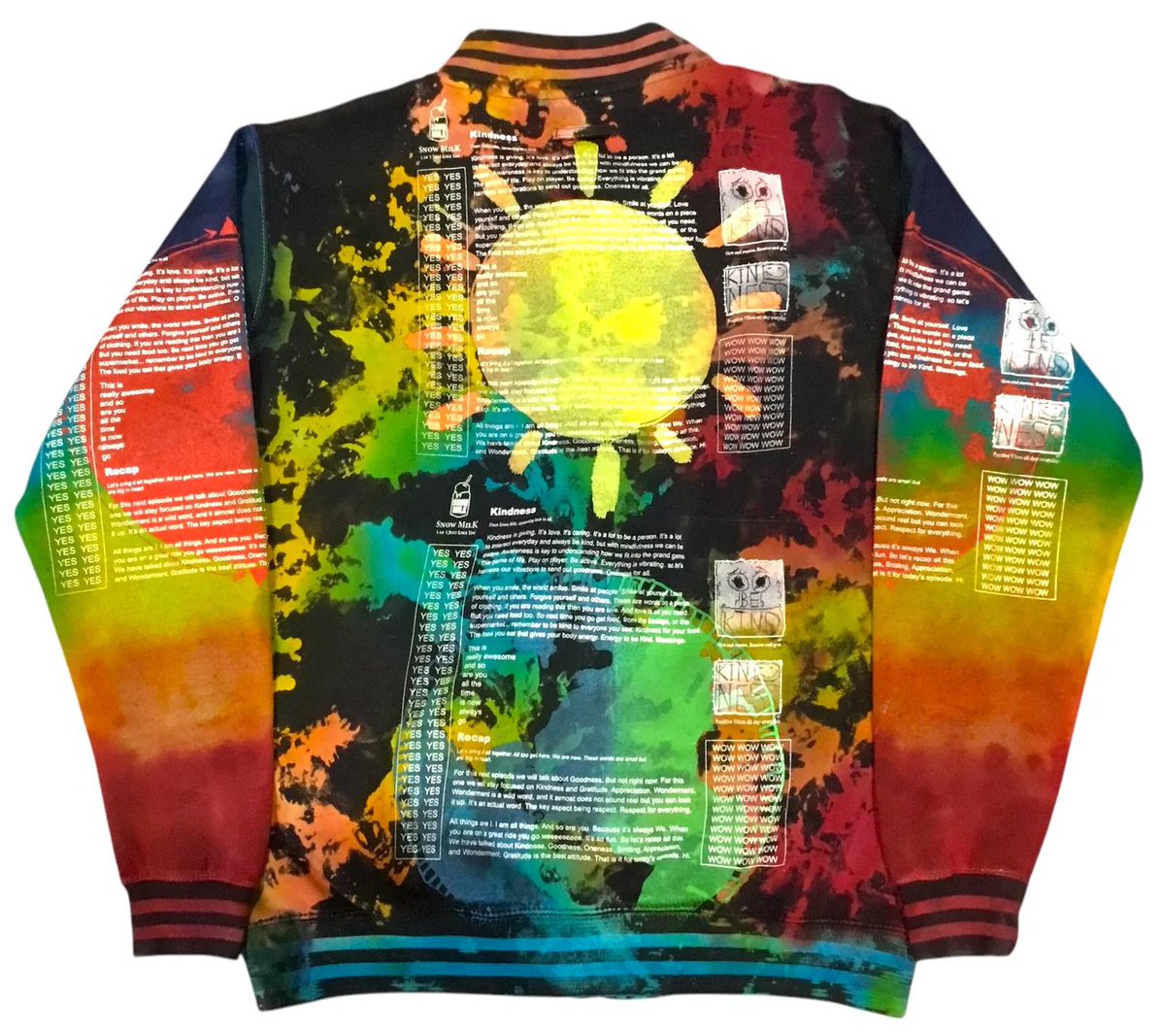 Super Fresh Collab with @beebsboutique @beebsmoney Tie Dye Optimism As A Way Of Life Varsity 👌 Only 1 made realsnowmilk.com/collections/ju…