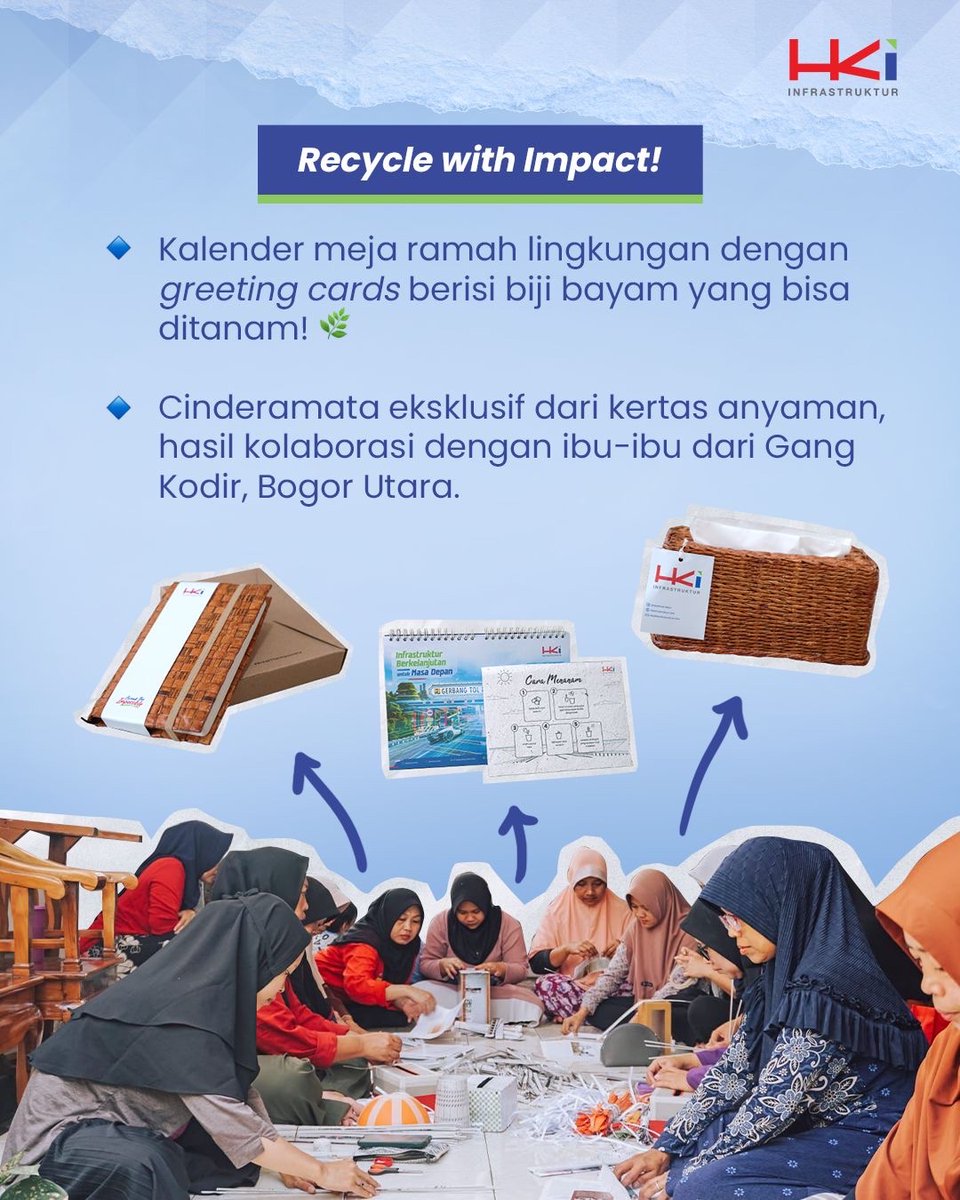 hkinfrastruktur's tweet photo. @SalamRancage Ayo, dukung langkah kecil menuju masa depan berkelanjutan bersama HKI!

#ESG #DaurUlangKertas #HKInfrastruktur #BangunKemudahan #BreakTheImpossible https://t.co/6EDBTmDBJN