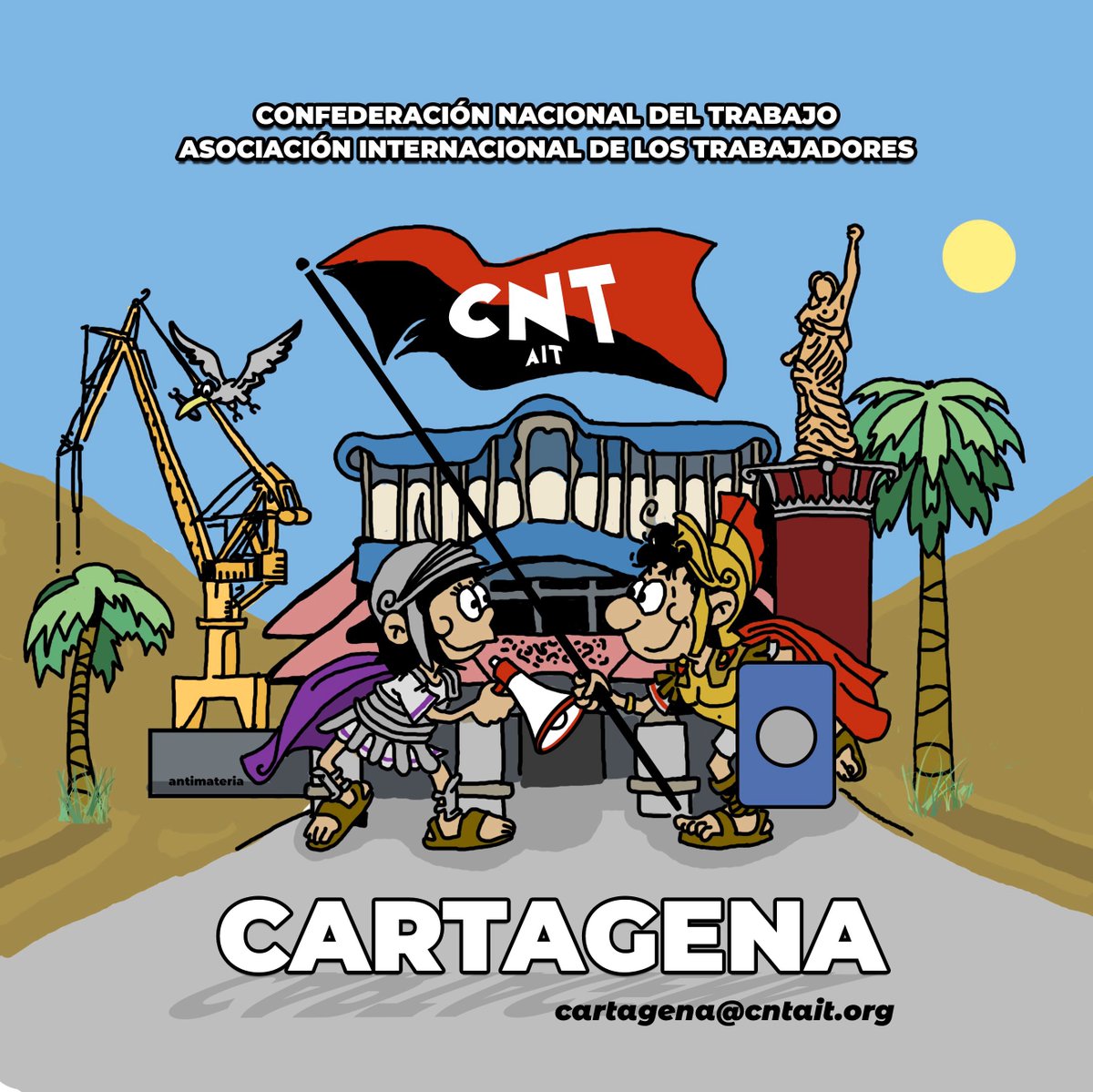 CNT AIT Cartagena (@cntaitcartagena) on Twitter photo Sólo hay una manera de combatir los abusos laborales: Organizándonos. 🌐 cartagena@cntait.org #cartagena #murcia #cntait #anarcosindicalismo #solidaridad Sólo hay una manera de combatir los abusos laborales: Organizándonos. 🌐 cartagena@cntait.org #cartagena #murcia #cntait #anarcosindicalismo #solidaridad