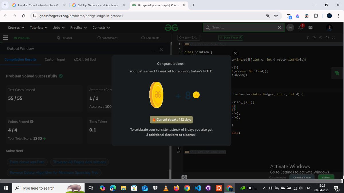 RohanTiwari_RT's tweet photo. #Day145 of "GFG 160" POTD Streak Challenge                                        

#gfg160 #geekstreak2024 #dsa #LearnInPublic https://t.co/QvgQNuscNE