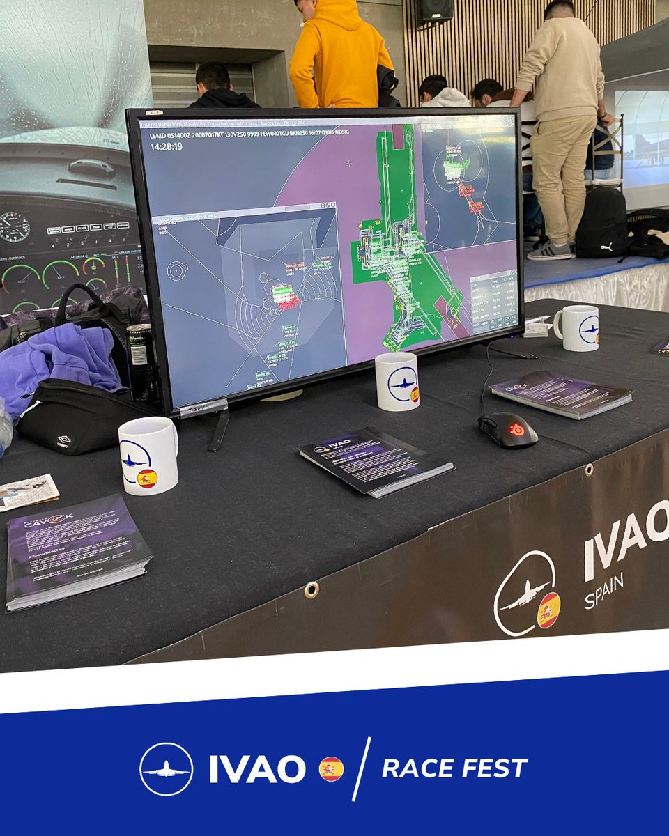 ivaoaero's tweet photo. ✈️ On April 5–6, IVAO joined the #RACEFest at Cuatro Vientos Aerodrome!
A weekend full of aviation, simulators, and passionate people.
Thank you to everyone who visited us! 🛩️
#IVAO #FlightSim #CuatroVientos #AviationEvents https://t.co/iNm4vH2Cwo