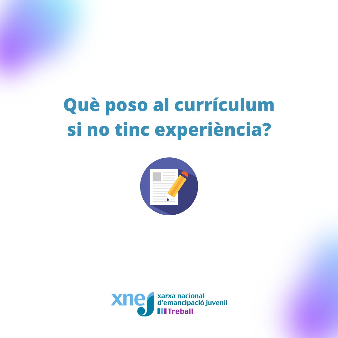 joventutcat's tweet photo. 🤔 Vols buscar feina, però no tens experiència? Saps què posar en el currículum?
👉 A continuació t'expliquem per on començar
#CV #recercadefeina #feina #treball https://t.co/uPjJPBZx4x