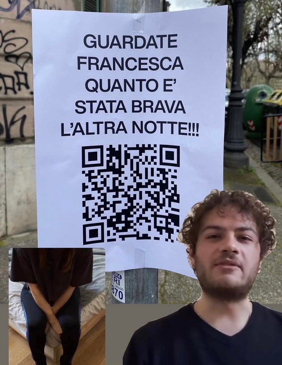 "E poi ci sono loro, le studentesse e gli studenti dello Ied (l’Istituto Europeo di Design), che hanno lanciato una campagna geniale, provocatoria e necessaria contro il revenge porn.
Per le strade di Roma sono comparsi alcuni cartelli, con frasi