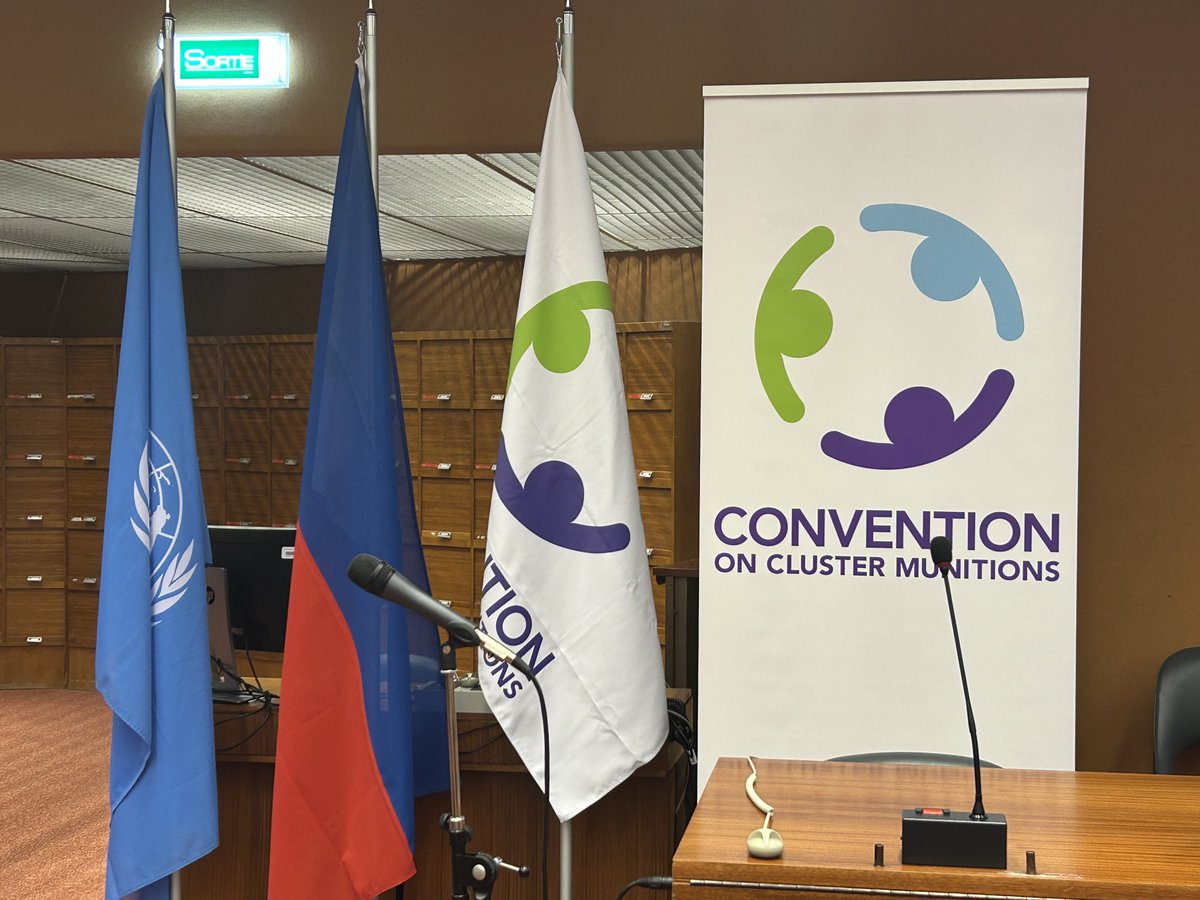 GICHD (@thegichd) on Twitter photo 90% of cluster munition victims are civilians.
At the 2025 convention on cluster munitions #CCM Intersessional meeting in #Geneva, GICHD Director <a href="/TPrivitelli/">Tobias Privitelli</a> calls for renewed urgency to uphold the <a href="/ISUCCM/">Convention on Cluster Munitions</a> and protect lives. 90% of cluster munition victims are civilians.
At the 2025 convention on cluster munitions #CCM Intersessional meeting in #Geneva, GICHD Director <a href="/TPrivitelli/">Tobias Privitelli</a> calls for renewed urgency to uphold the <a href="/ISUCCM/">Convention on Cluster Munitions</a> and protect lives.