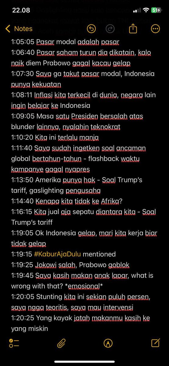 Yapping Prabowo 3 jam