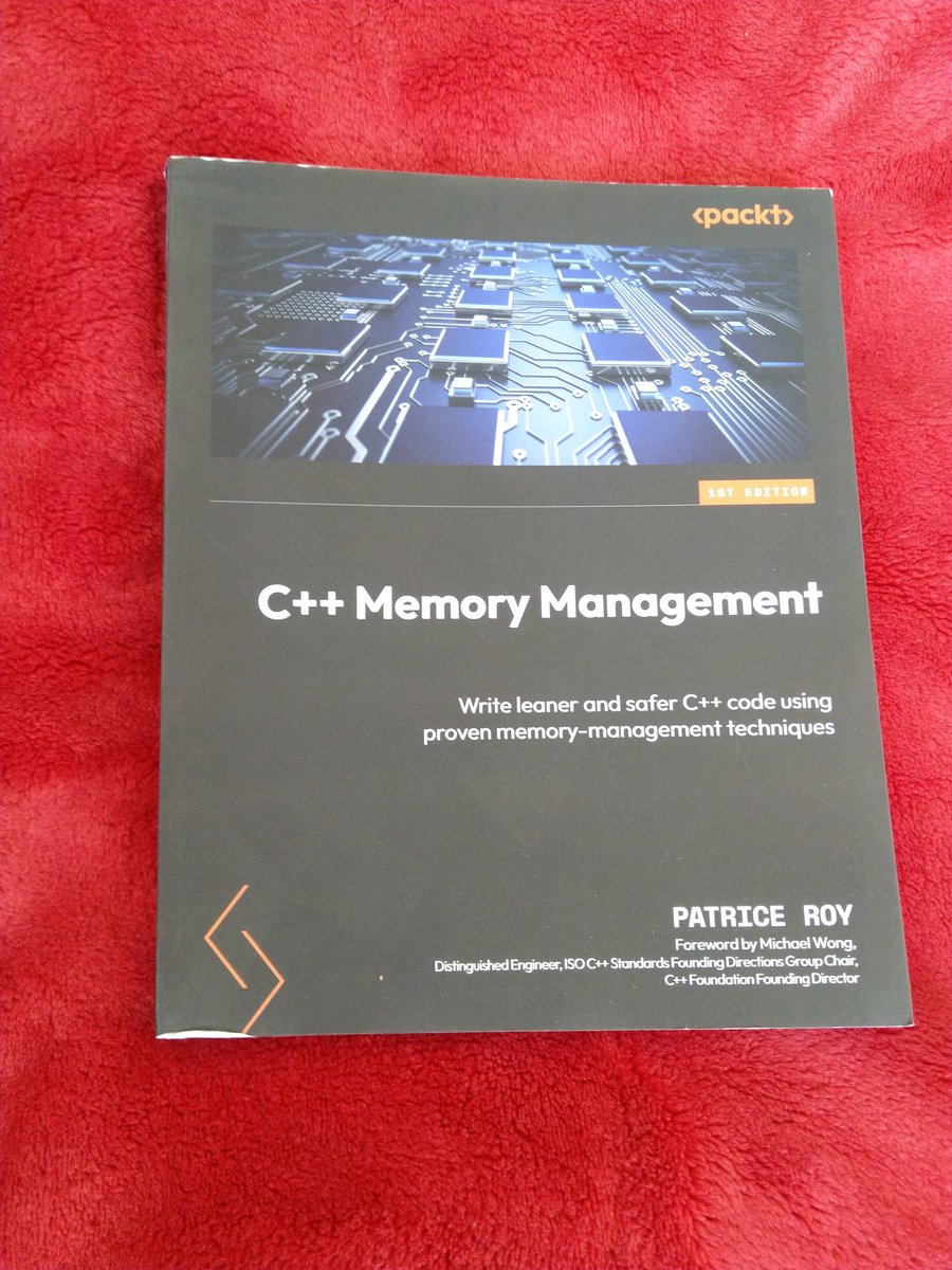 Just got my copy of C++ Memory Management by <a href="/PatriceRoy1/">Patrice Roy</a>! Thanks <a href="/PacktPublishing/">Packt Publishing</a>!