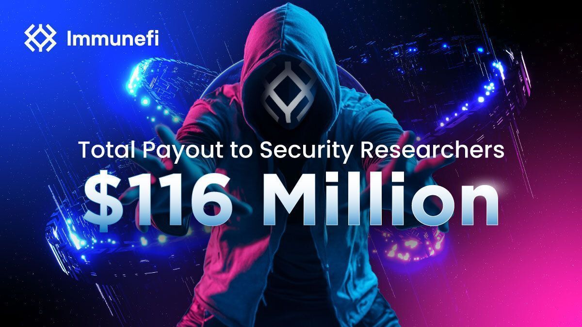 immunefi's tweet photo. 💥  We started Immunefi in 2020 with a simple idea: that the smartest people should be incentivized to solve the hardest problem in crypto--security. 

And now, we've hit $116 MILLION in total rewards paid to security researchers, creating 28 millionaires.

Onward and upward! 🚀 https://t.co/K6p3noIXVL