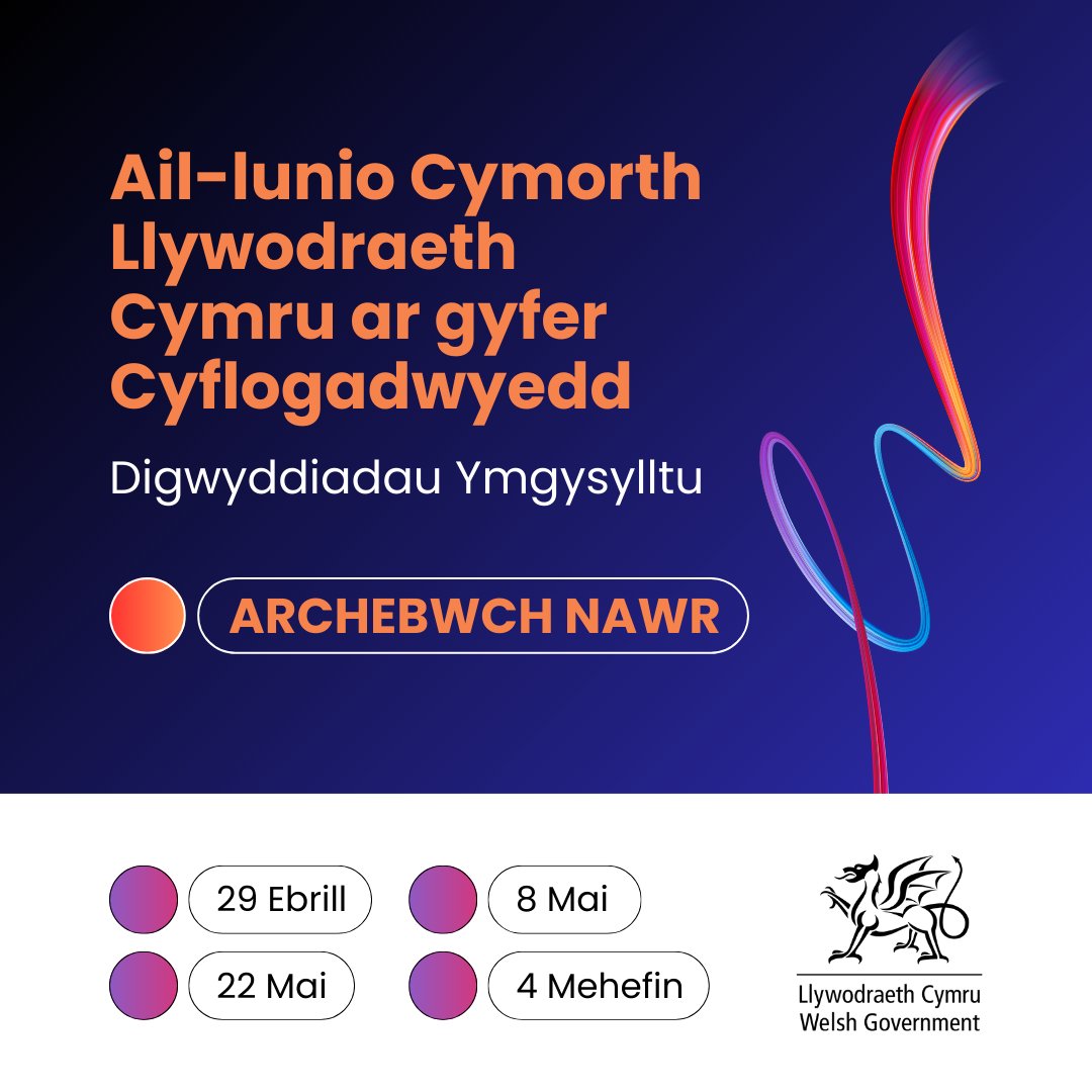 Ymunwch â ni yng ngweithdai cymorth cyflogadwyedd Llywodraeth Cymru 🤩

Helpwch i greu rhaglen gynhwysol sy’n gweithio i bawb yng Nghymru 💪

Pedwar digwyddiad rhanbarthol yn dechrau ar 29 Ebrill 🗓️

Manylion: wales.business-events.org.uk/cy/digwyddiada…