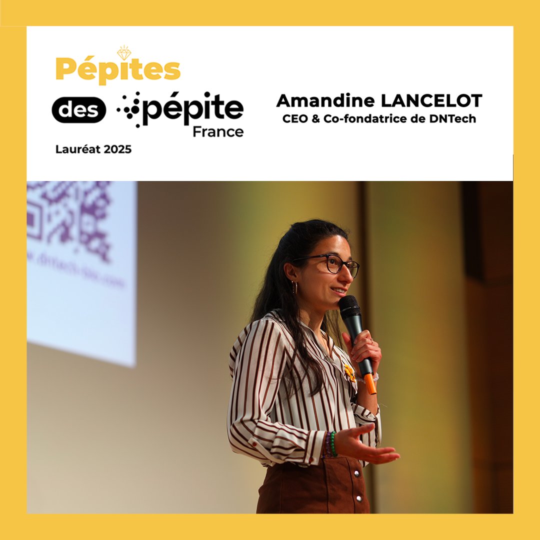 Pépite France (@pepitefrance) on Twitter photo Bravo à Amandine Lancelot, CEO et co-fondatrice de DNTech, lauréate 2025 du prix Pépites des Pépite ! 🎉
Son kit rapide de détection de bactéries pathogènes révolutionne la sécurité alimentaire.
Elle remporte le prix coup de cœur de <a href="/BanquePopulaire/">Banque Populaire</a> d'une valeur de 5000€ ! Bravo à Amandine Lancelot, CEO et co-fondatrice de DNTech, lauréate 2025 du prix Pépites des Pépite ! 🎉
Son kit rapide de détection de bactéries pathogènes révolutionne la sécurité alimentaire.
Elle remporte le prix coup de cœur de <a href="/BanquePopulaire/">Banque Populaire</a> d'une valeur de 5000€ !
