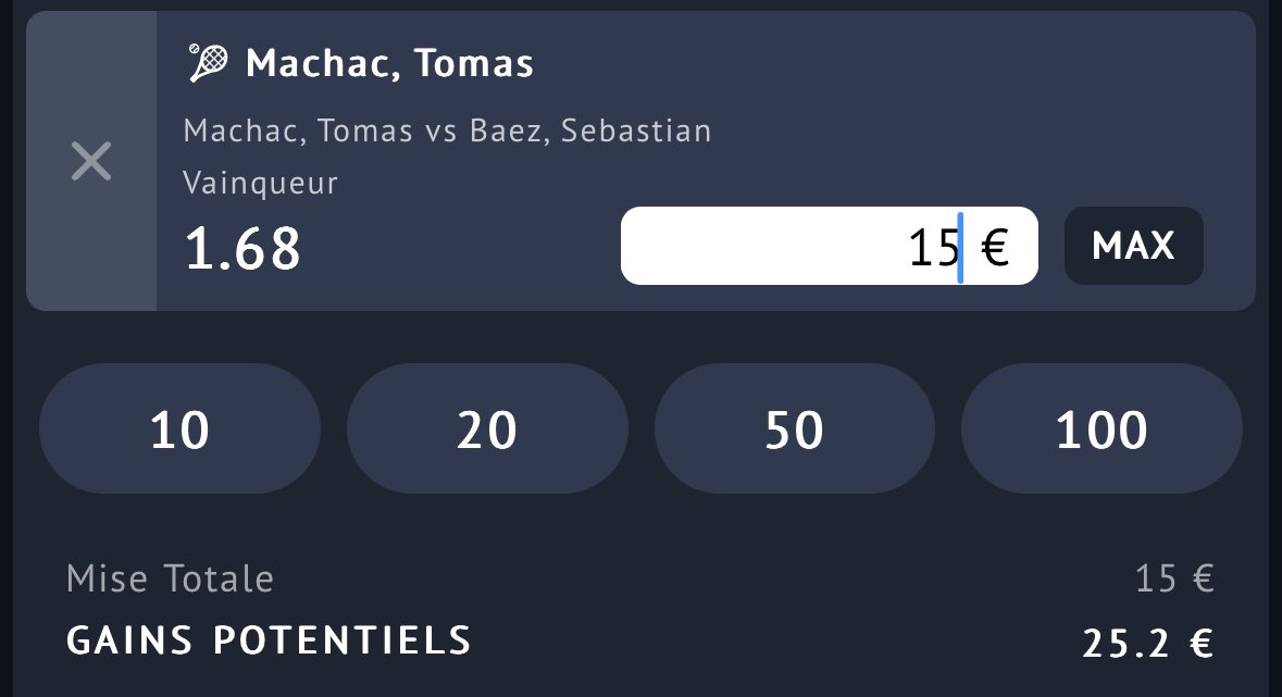 EPronostique's tweet photo. 🎯Pronostique :
👉🏻Machac @1,68 1%

Analyse détaillé sur telegram

https://t.co/VonGnaLyWQ

Le pronostique football arrivera vers la fin d’après midi soyez à l’affût !🤝

#TeamParieur https://t.co/XZg8nWPv0H