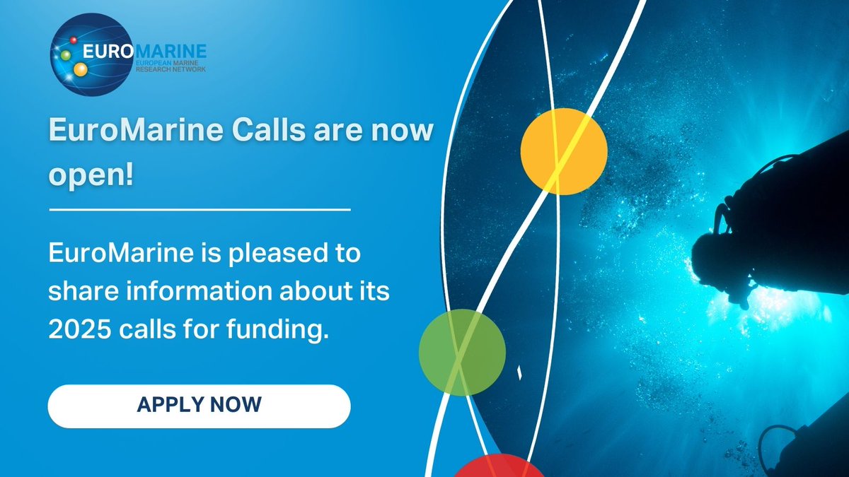 📣 On your proposals — as promised, here are the EuroMarine 2025 calls! 🌊✍️

We're excited to officially open three EuroMarine funding opportunities to support collaboration, training, and mobility across our network.

euromarinenetwork.eu/opportunities/