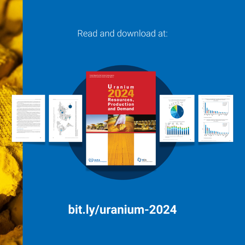 iaeaorg's tweet photo. Sufficient uranium resources exist. However, investments are needed to sustain high nuclear energy growth, according to the latest @OECD_NEA and IAEA joint report.

Have you read our latest findings? https://t.co/K1zxmwDxRd