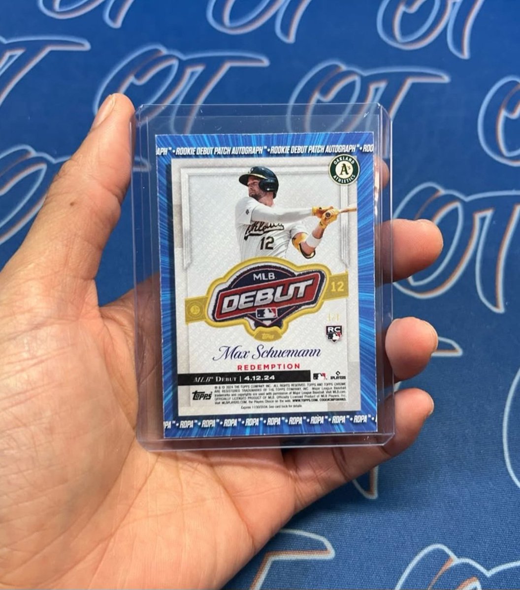 bowman1of1's tweet photo. @Tp35Cards @CardPurchaser The @maxschuemann MLB Debut Patch has surfaced!
Pulled by otbreaks on IG
#mlbdebutpatch (206/251) https://t.co/1E6g5JKtqh