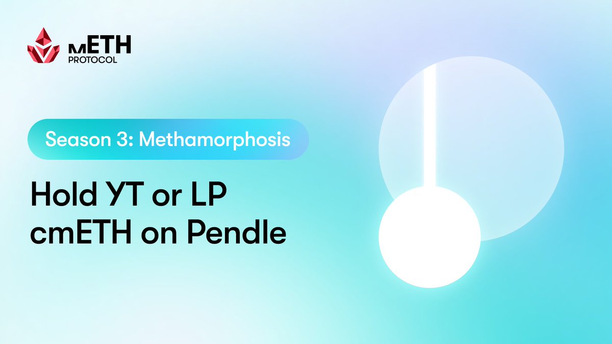 Guide to Tokenizing Your Yield ⚡

Introducing our first spotlight blog of Season 3: Methamorphosis, featuring <a href="/pendle_fi/">Pendle</a> — and how you can earn up to 40x Powder by holding YT or LP cmETH.

Learn more below.