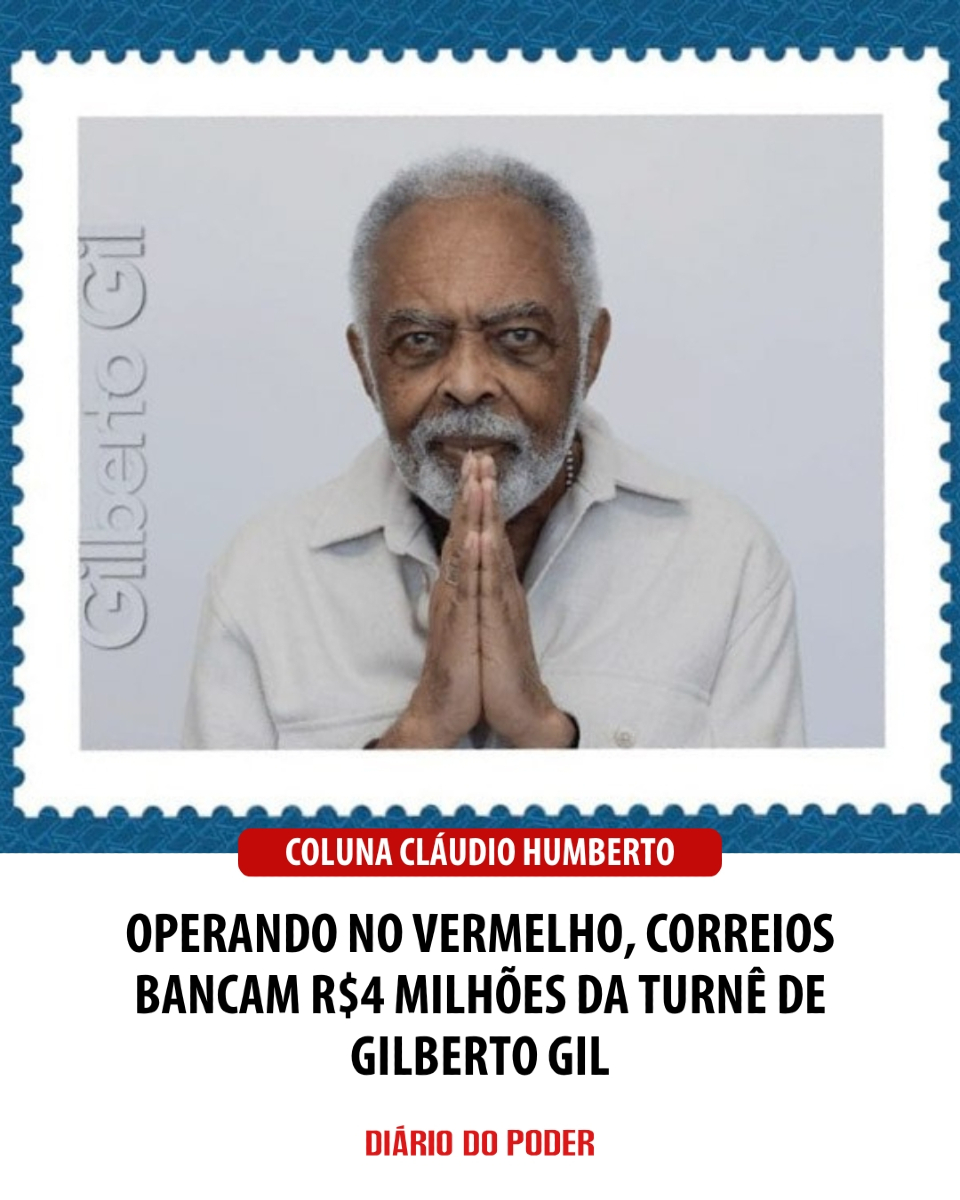Servidores dos Correios estão indignados com os R$4 milhões que a estatal desembolsou para virar “patrocinador master” da turnê do cantor Gilberto Gil. Os shows começaram no fim de março, quando a empresa já havia admitido prejuízos de R$2,2 bilhões somente este ano e os
