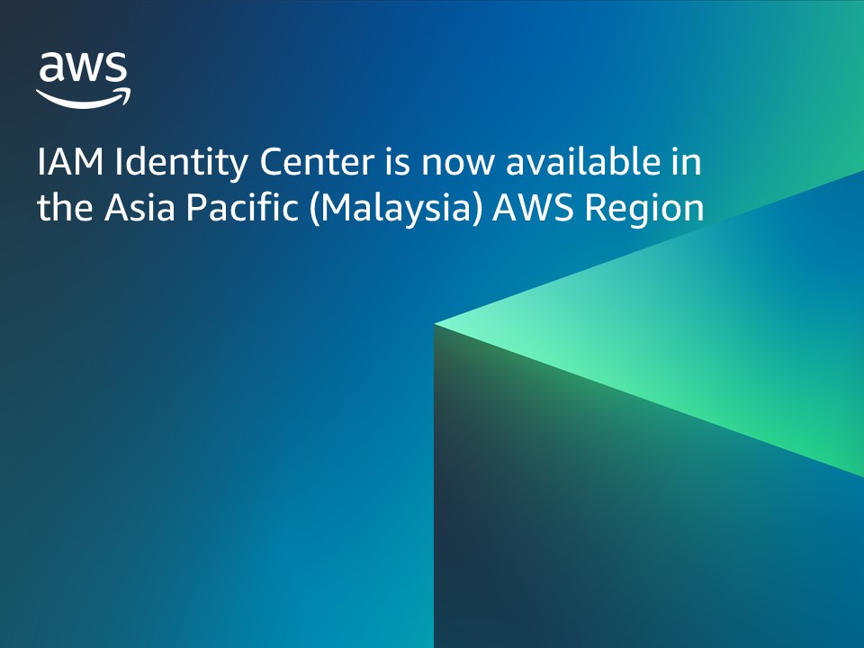🆕 #IAMIdentityCenter is now available in the Asia Pacific (Malaysia) 🇲🇾 Region. Use it to give your workforce access to AWS offerings such as Amazon Q, or to centrally manage the access of your workforce across AWS accounts. 🔐🌐 go.aws/43ziXB8