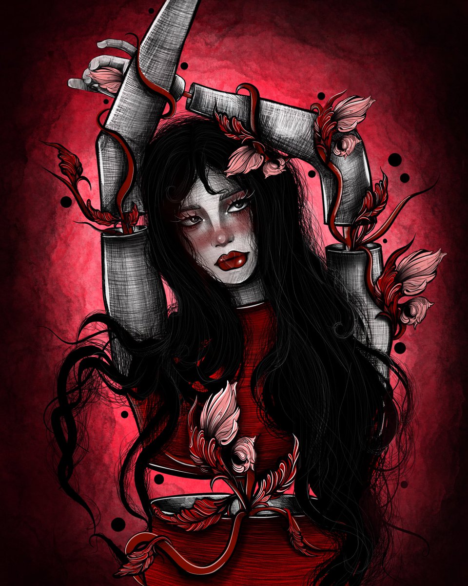 h_Artt_'s tweet photo. @mari_ozer @SkurpySocial Hello dear Maria🖤❤️

•Symbiosis The Blooming•

The flower, as an extension of her body, merges with her, forming an unusual space.The girl and the flower are connected by an unbreakable thread.

8/11 • 10xtz

https://t.co/tUqem7Frhp https://t.co/qxRaPSQ5J9