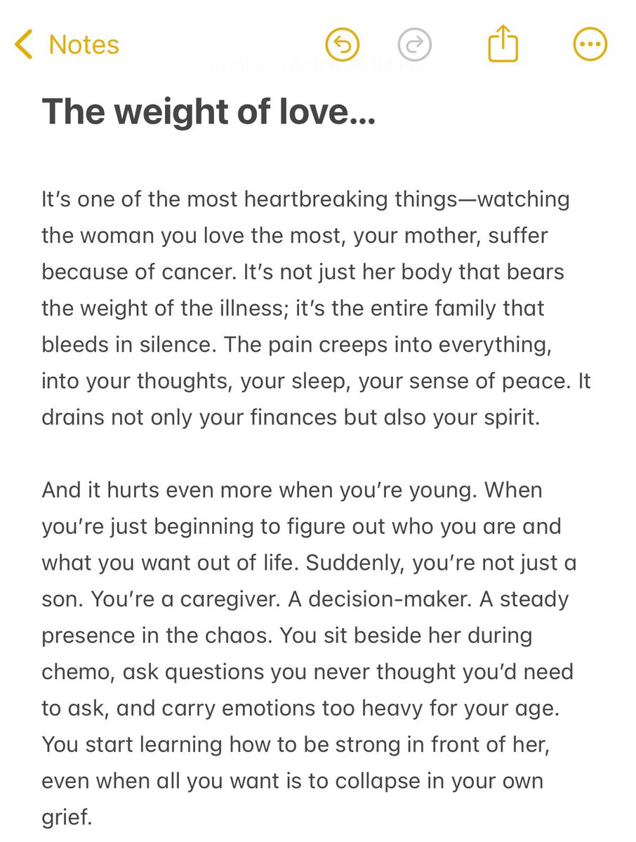 kebdingding's tweet photo. Cancer doesn’t just change the patient, it changes everyone who loves them. 🥺 https://t.co/e4GHkiBoUc
