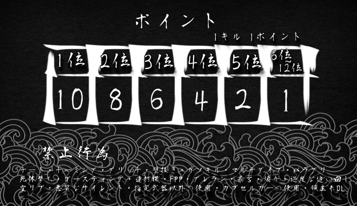 さあや🪼【伏せ組なぽ軍3 団長】 (@chan89s) on Twitter photo «猛者限定~ 𝟏𝐃𝐚𝐲 𝐋𝐞𝐚𝐠𝐮𝐞~»
⟡ 6/30 22:00/22:35/23:10
└ 3SQ【性別縛りなし】
⟡条件 FR全(主催)
└ <a href="/chan89s/">さあや🪼【伏せ組なぽ軍3 団長】</a>
└ <a href="/ancha_32x/">𝘈𝘯𝘤𝘩𝘢🦔🩷ぶち込み×</a>
└ <a href="/acyanen24/">あきゃねん♤ 《ITSUMEN❤️🔥総代表》</a>
└ <a href="/neggi_1031/">垢主変わります</a>
⟡実況/配信
∟さくやきん<a href="/4y_u/">さくやきん🗡@ゲームキャスター</a>
🔖.·応募方法
∟チーム名+荒野名+本垢ID
※さくやきん巻き込み×
︎︎ «猛者限定~ 𝟏𝐃𝐚𝐲 𝐋𝐞𝐚𝐠𝐮𝐞~»
⟡ 6/30 22:00/22:35/23:10
└ 3SQ【性別縛りなし】
⟡条件 FR全(主催)
└ <a href="/chan89s/">さあや🪼【伏せ組なぽ軍3 団長】</a>
└ <a href="/ancha_32x/">𝘈𝘯𝘤𝘩𝘢🦔🩷ぶち込み×</a>
└ <a href="/acyanen24/">あきゃねん♤ 《ITSUMEN❤️🔥総代表》</a>
└ <a href="/neggi_1031/">垢主変わります</a>
⟡実況/配信
∟さくやきん<a href="/4y_u/">さくやきん🗡@ゲームキャスター</a>
🔖.·応募方法
∟チーム名+荒野名+本垢ID
※さくやきん巻き込み×
︎︎