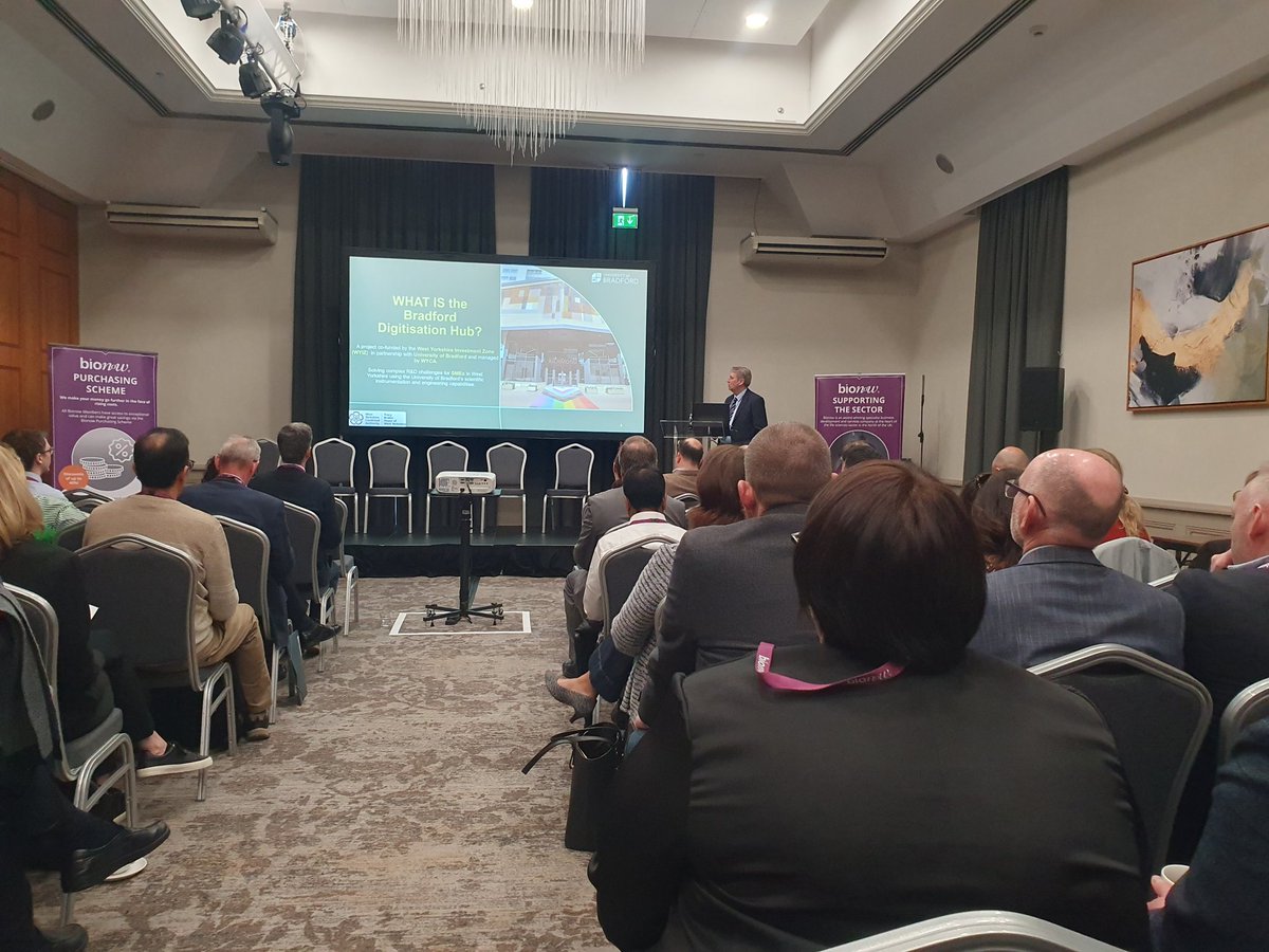 Our Business Development Manager Jason Jones is talking about the Bradford Digitisation Hub at <a href="/Bionow/">Bionow</a> Yorkshire BioPartnering event today. Lots of opportunities for SME businesses to get free at point of use Chemistry consultation!