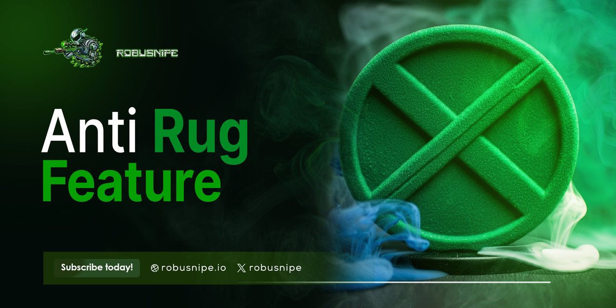 Grey_Krypt's tweet image. Rug pulls have drained millions from crypto traders.
@Robusnipe fights back with Anti-Rug Protection 🔒
☑️ Scans liquidity pools
☑️ Warns about low liquidity
☑️ Flags suspicious activity
It’s like having a watchdog for your trades.
#Robusnipe #DeFiSecurity