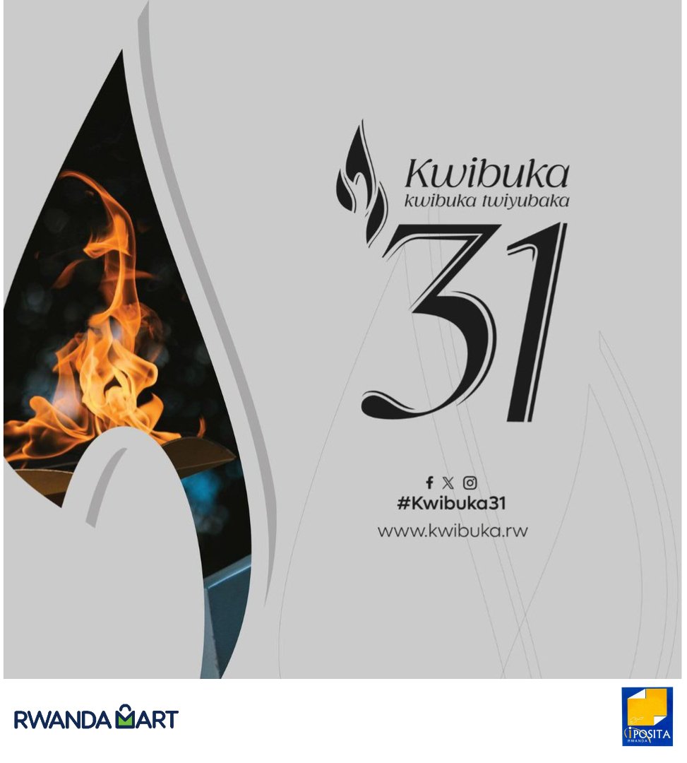 Today, we honor the lives lost during the 1994 Genocide against the Tutsi. We stand in solidarity with survivors and those who lost their loved ones. Together, we remember, unite, and renew our vow, Never Again. 🕊️

#Kwibuka31  #TwibukeTwiyubaka  #NeverAgain <a href="/iposita_rwanda/">IPOSITA RWANDA</a>