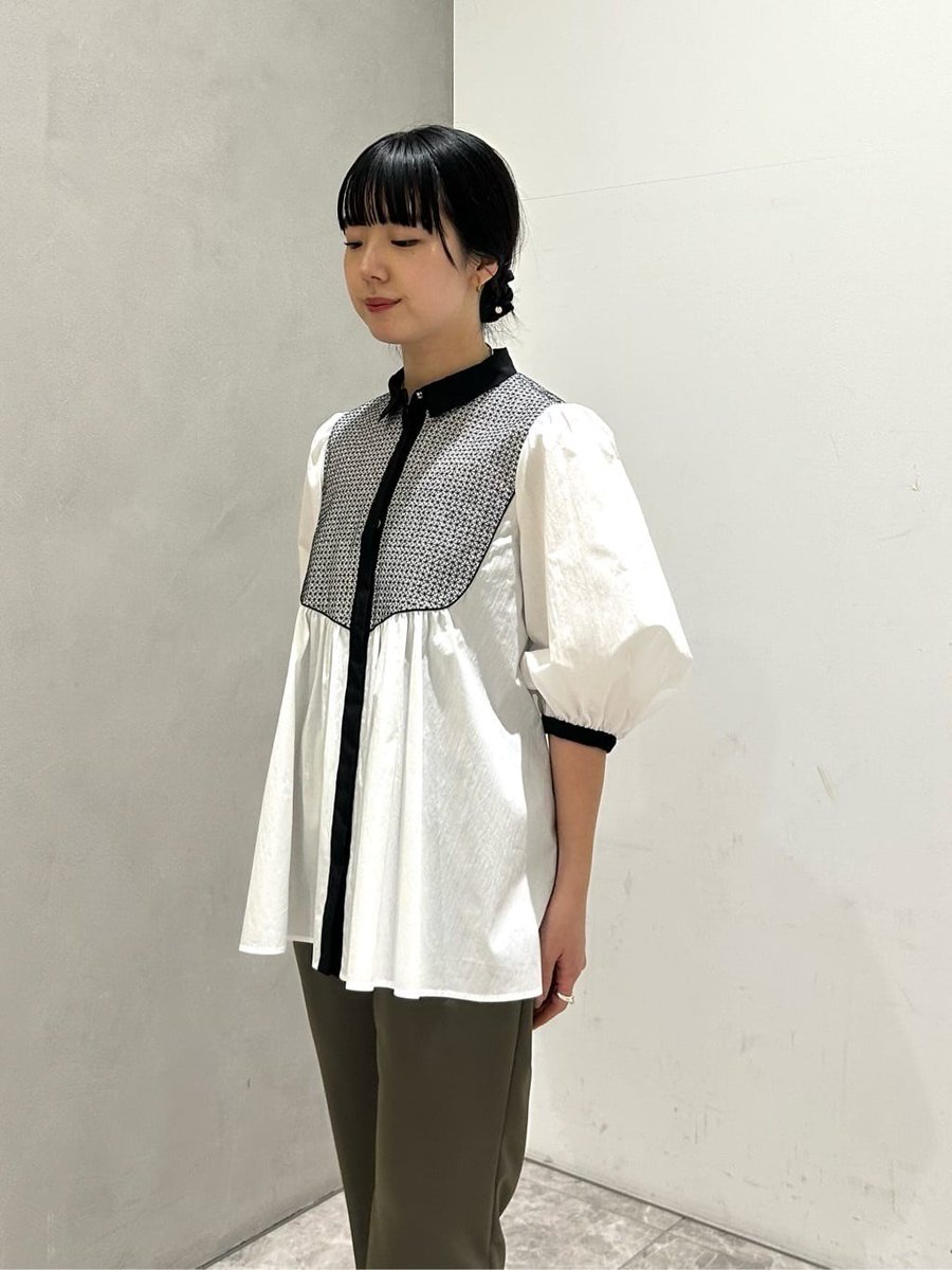 ショートスリーブ ブラウス　ユナイテッドアローズ 【新品】エンブロイダリー