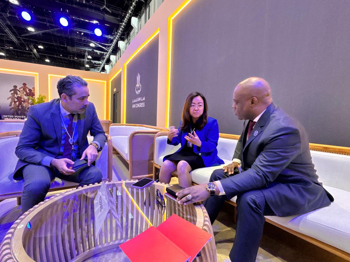 Developing-8 (D-8) (@d8org) on Twitter photo To bolster the #D8 investment cooperation, Ambassador Isiaka Abdulqadir Imam, the <a href="/D8SecGen/">The Secretary-General of Developing-8 Organization</a>, met with Ms. Nan Li Collins <a href="/CollinsNan/">Nan Li Collins</a>, the Senior Director of Investment and Enterprise of <a href="/UNCTAD/">UN Trade and Development</a> <a href="/unctadwif/">UNCTADinvestment</a>, at the margin of the 14th AIM Congress 2025 in Abu Dhabi today (8-Apr). To bolster the #D8 investment cooperation, Ambassador Isiaka Abdulqadir Imam, the <a href="/D8SecGen/">The Secretary-General of Developing-8 Organization</a>, met with Ms. Nan Li Collins <a href="/CollinsNan/">Nan Li Collins</a>, the Senior Director of Investment and Enterprise of <a href="/UNCTAD/">UN Trade and Development</a> <a href="/unctadwif/">UNCTADinvestment</a>, at the margin of the 14th AIM Congress 2025 in Abu Dhabi today (8-Apr).