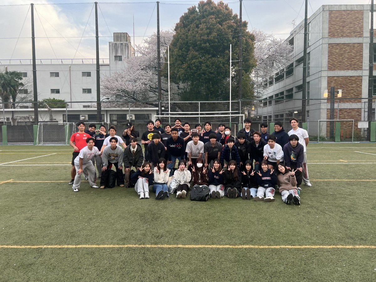 lycaon_official's tweet photo. 【 Welcome!! 】

本日、新入生24名がタッチフットに参加してくれました！！🏈
参加ありがとうございました❤️‍🔥

明日もタッチフットを行います📢
新入生の皆さんのご参加を心よりお待ちしております🙌🏻
#千葉商科大学 #千葉商科大学アメリカンフットボール部 #アメフト部 #LYCAONPICTUS #新歓 https://t.co/gpoegMfT72