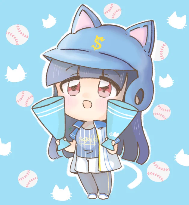 【skeb】納品しました。名刺にっということだったので背景なしの透過のものも送っています 