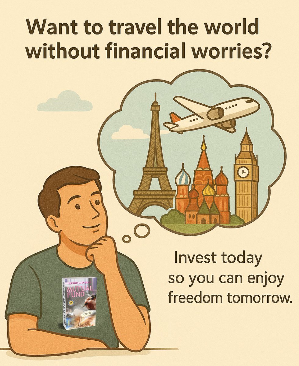 Want to travel ✈️the world without financial worries?

#Invest today so you can enjoy freedom tomorrow.💸

#Mutualfunds grow your money quietly in background, turning dreams into plans.

🩷 &amp;🔁to share knowledge

#MutualFundsSahiHai #SIP