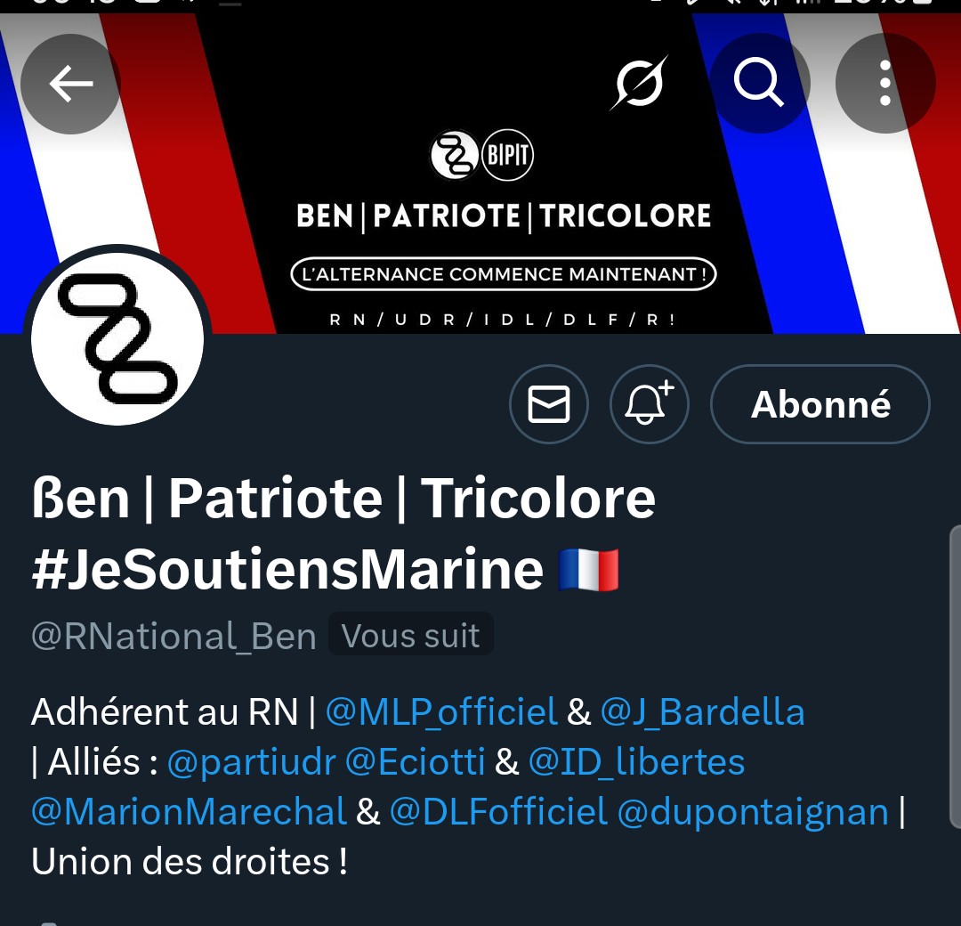 AmeFrancaiseFR's tweet photo. 🇨🇵 COUP DE POUCE 👍

Notre âme française @RNational_Ben  a perdu son compte principal, il y a 3 semaines.
Il peine à retrouver de la visibilité.

AIDONS-LE, en le suivant et en partageant. 

Merci pour lui 🖐🇨🇵🇷🇪
#AmeFrancaise