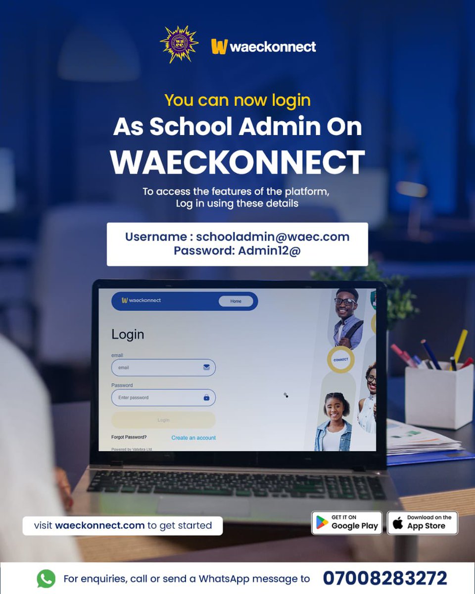 Dear, School Administrator.

Let’s connect on the WAeckonnect platform.