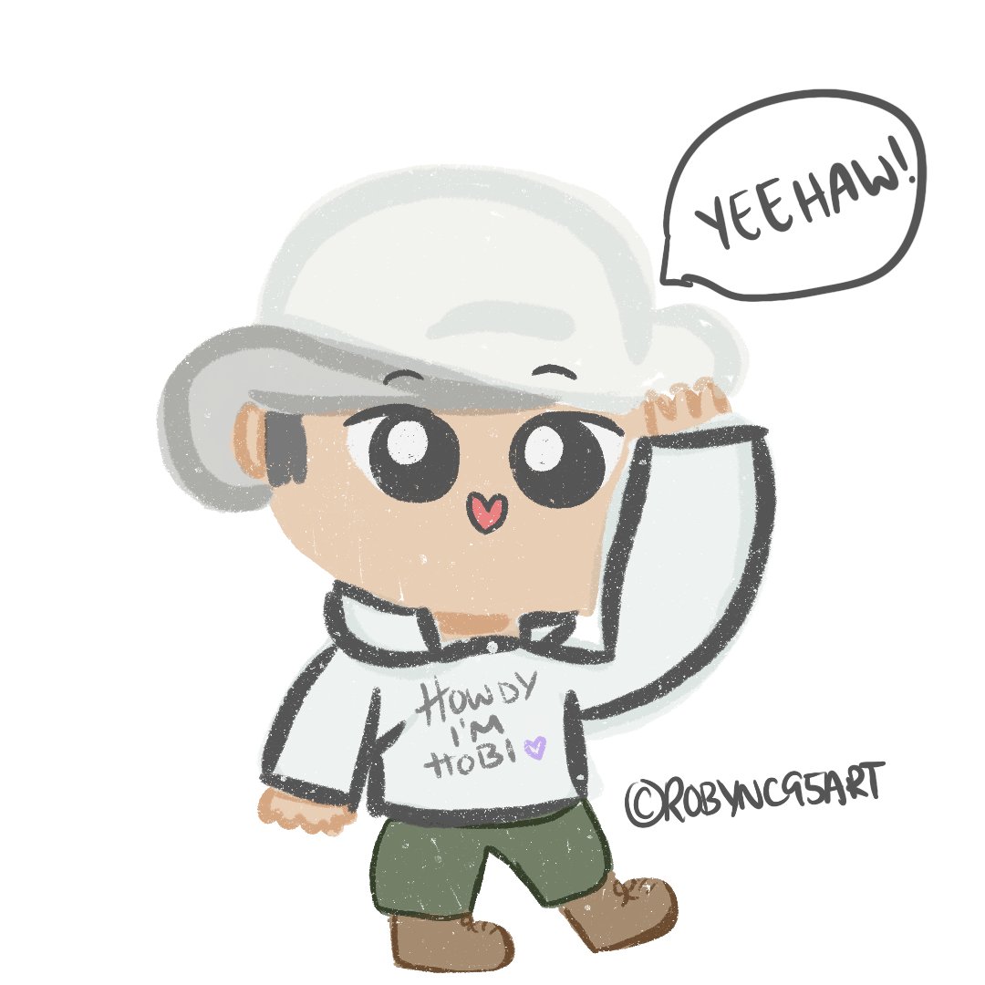 robync95art's tweet photo. Cowboy hobi!
@BTS_twt 
#digitalart #digitaldrawing #illustration #procreate #BTS #junghoseok #JHOPE #btsfanart #btschibi #hoseok #hoseokfanart #btsfyp https://t.co/5PICiGCip7