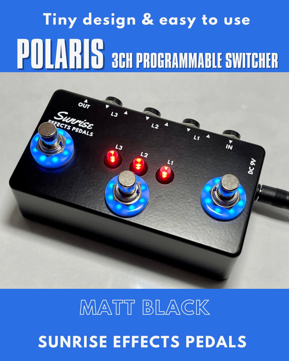 Polaris [プログラマブルスイッチャー] Polaris【3ch プログラマブルスイッチャー】(マットブラック