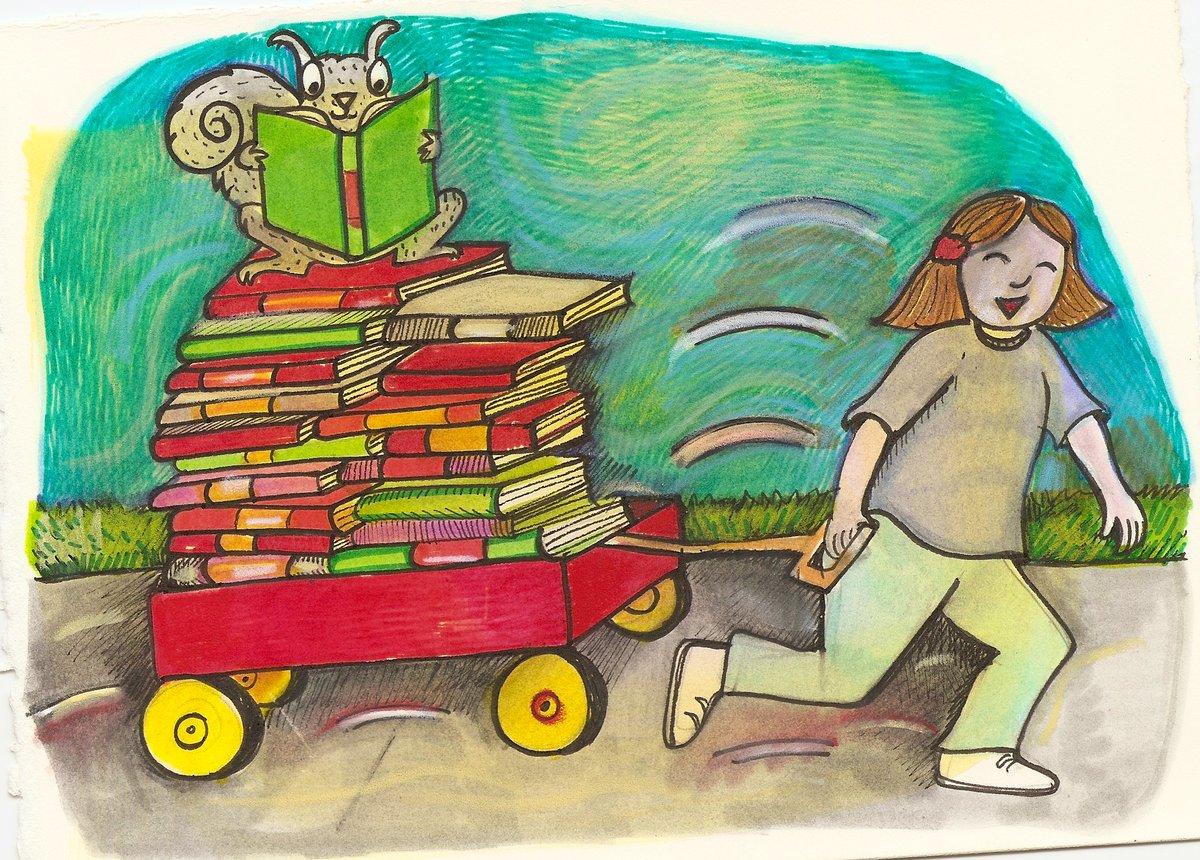 Thank you, thank you libraries for all you do! #letsreadtogether #NationalLibraryWeek #nancycarlsonstudios