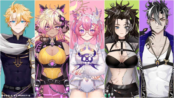 Hello I'm Hen, an anime illustrator from the Philippines. I create character designs and VTuber models.TY for looking, and RTs are very appreciated! #PortfolioDay 