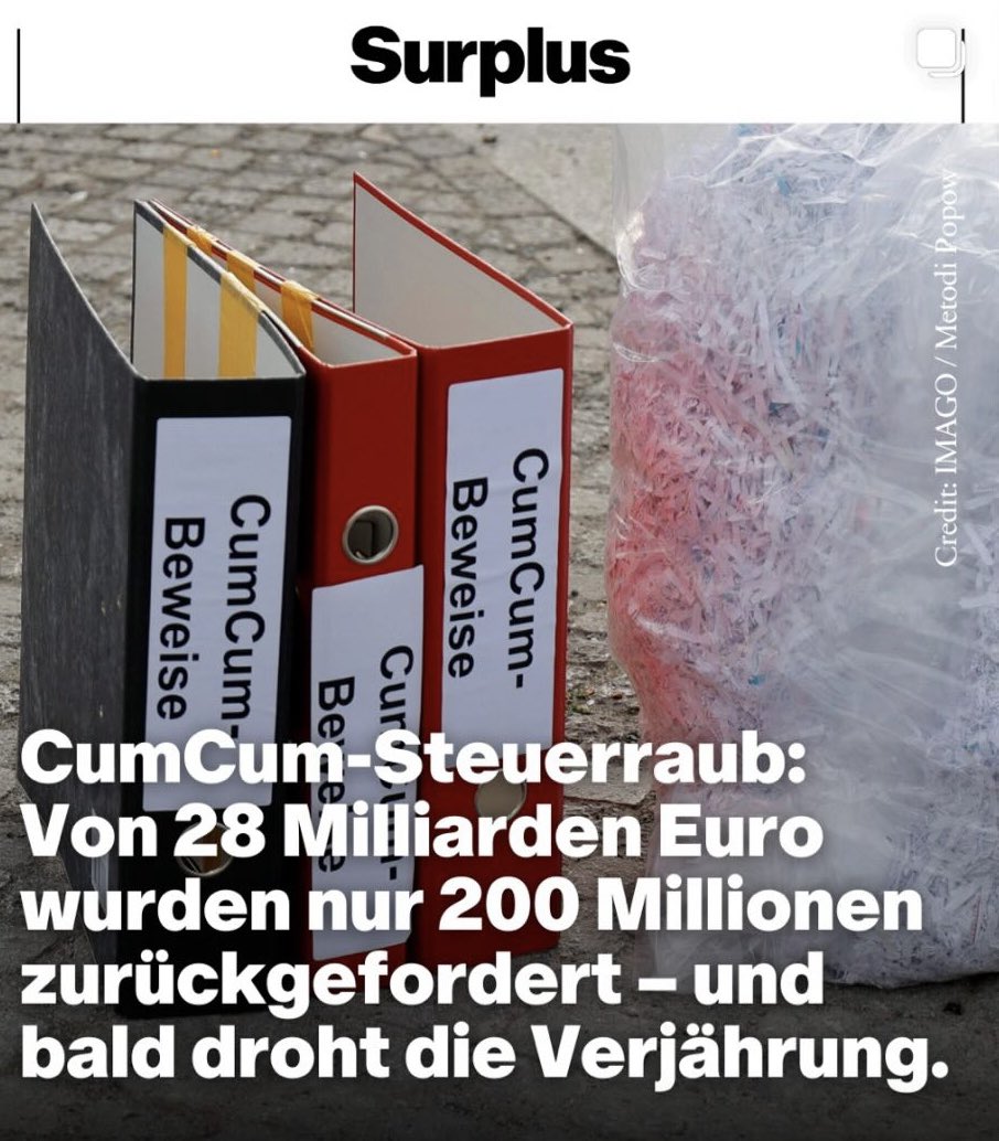 28.000.000.000 !!
200 Mio sind nicht mal 1%

Das ist quasi eine Einladung zur Straftat - und die Politik sorgt dafür, dass es noch eher verjährt. Genau das nenne ich Korrumpiert !!