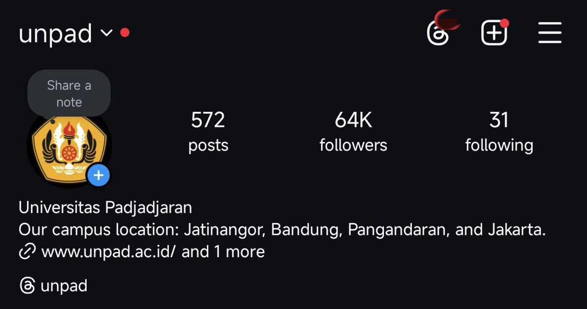 Universitas Padjadjaran (@unpad) on Twitter photo Akun resmi Universitas Padjadjaran hanya dipergunakan untuk melakukan sosialisasi dan diseminasi kegiatan yang berkaitan dengan tridharma pendidikan tinggi saja. Follow akun instagram kedua kami: <a href="/unpad/">Universitas Padjadjaran</a> Akun resmi Universitas Padjadjaran hanya dipergunakan untuk melakukan sosialisasi dan diseminasi kegiatan yang berkaitan dengan tridharma pendidikan tinggi saja. Follow akun instagram kedua kami: <a href="/unpad/">Universitas Padjadjaran</a>