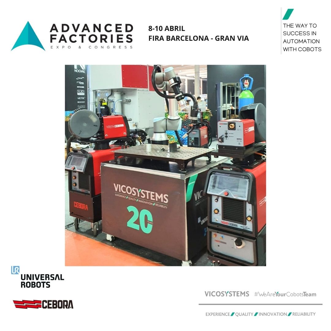 🚀 ¡Arranca #AF2025 en Fira Barcelona!
📍 Visítanos en los stands:
4D501 – con Universal Robots
5D421 – con Cebora
💡 Innovación y automatización en acción
#Cobot #Industria40
