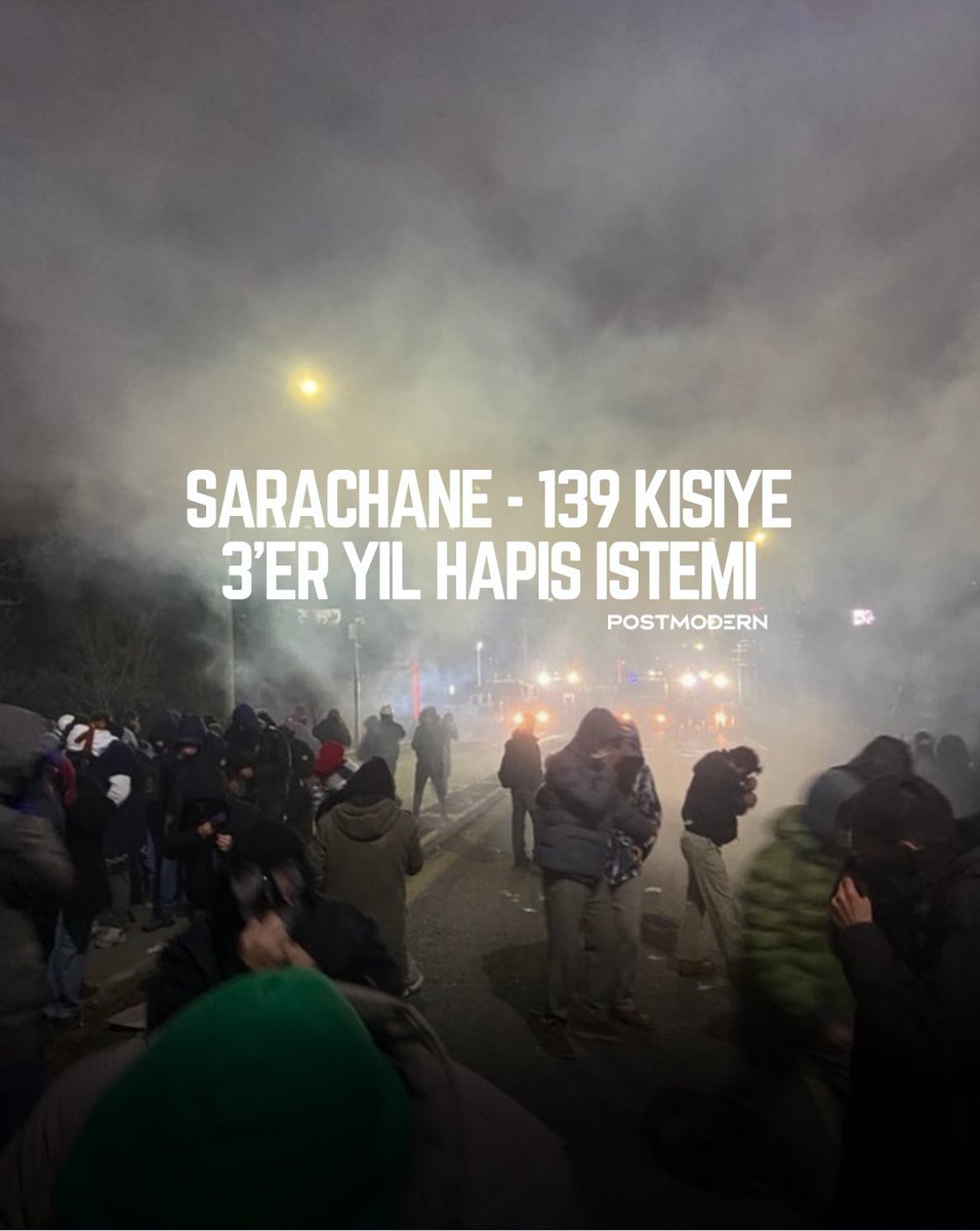 Saraçhane’de anayasal haklarını kullanıp eylemlere katılan 139 kişi hakkında 3'er yıla kadar hapis cezası istendi.