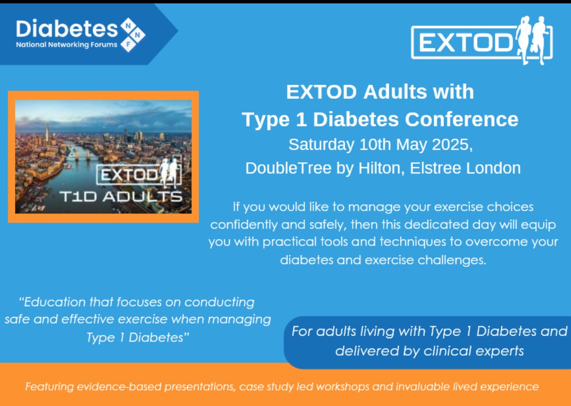 DSNforumUK (@dsnforumuk) on Twitter photo Yes, you can work out with T1D - safely and confidently!🤽🏽
You are not alone - join others, & benefit from expert support for blood sugar management & exercise 🏃♂️
Secure your FREE place - quote First10
🔗 shorturl.at/pXPHD
<a href="/DiabetesNNF/">Diabetes NNF</a>
#Type1Diabetes #T1DWarrior Yes, you can work out with T1D - safely and confidently!🤽🏽
You are not alone - join others, & benefit from expert support for blood sugar management & exercise 🏃♂️
Secure your FREE place - quote First10
🔗 shorturl.at/pXPHD
<a href="/DiabetesNNF/">Diabetes NNF</a>
#Type1Diabetes #T1DWarrior