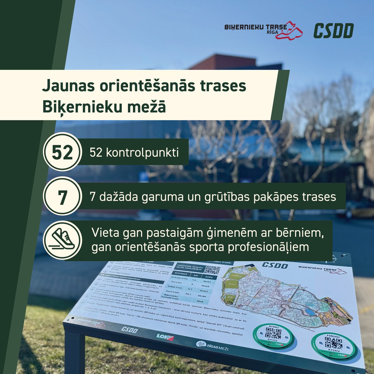 🏃‍♀️🌲 Jauna aktīvās atpūtas iespēja Rīgā – orientēšanās trases Biķernieku mežā.

Plašāka informācija un kartes pieejamas Biķernieku trases mājaslapā 👉 bit.ly/4lmRY1W