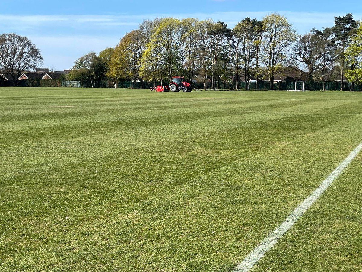 Summer pitch work starts today in the sun ☀️