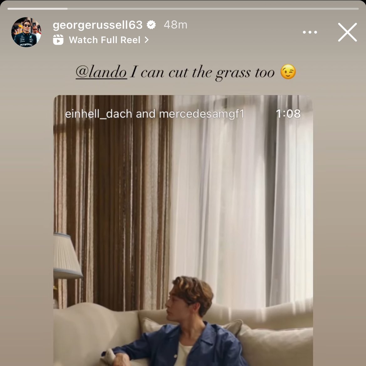 ln4norris's tweet photo. GEORGE 😭😭💀 https://t.co/bPZT7s4y8p