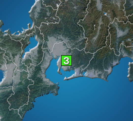 wni_jp's tweet photo. 【地震情報】
4月8日 19:26 震度3
【愛知県】愛知県西部
▶生放送で解説中 
https://t.co/iC4YIsVqyF

https://t.co/Vcv7iEHfSb https://t.co/e5jvlCWNio