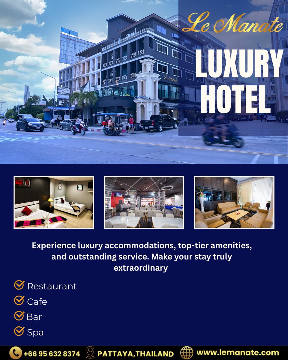 Lemanate_'s tweet photo. Discover unparalleled luxury at Le Manate Hotel and Resort. Indulge in world-class amenities and breathtaking views. #lemante #manate #luxuryhotels #hotel #hotellife #thailandhotel #hotelsandresorts #hotelstay #GrandOpening #grandopeningcelebration #hotelopeningsoon #hotelopening https://t.co/h3eAkl4Tx0