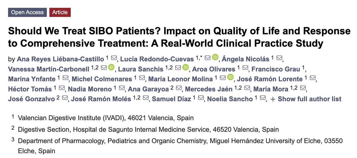 Hemos publicado un nuevo estudio en la revista Nutrients🥳

El tratamiento del SIBO mejora significativamente la calidad vida de los pacientes❤️

👉 En castellano: redondocuevas.com/blogs/articulo…

👉 Oringinal (inglés): mdpi.com/2072-6643/17/7…

<a href="/Nutrients_MDPI/">Nutrients MDPI</a>